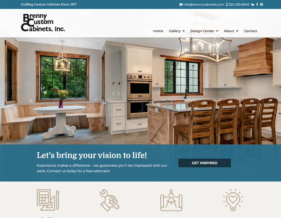 Cabinets dealer website refresh