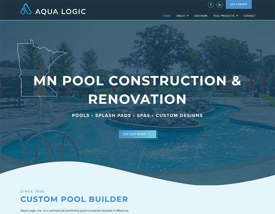 Construction builder website refresh