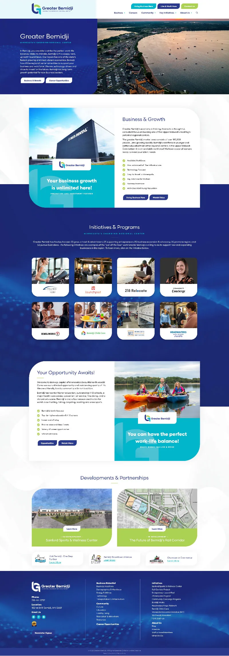 Greater Bemidji Website Design