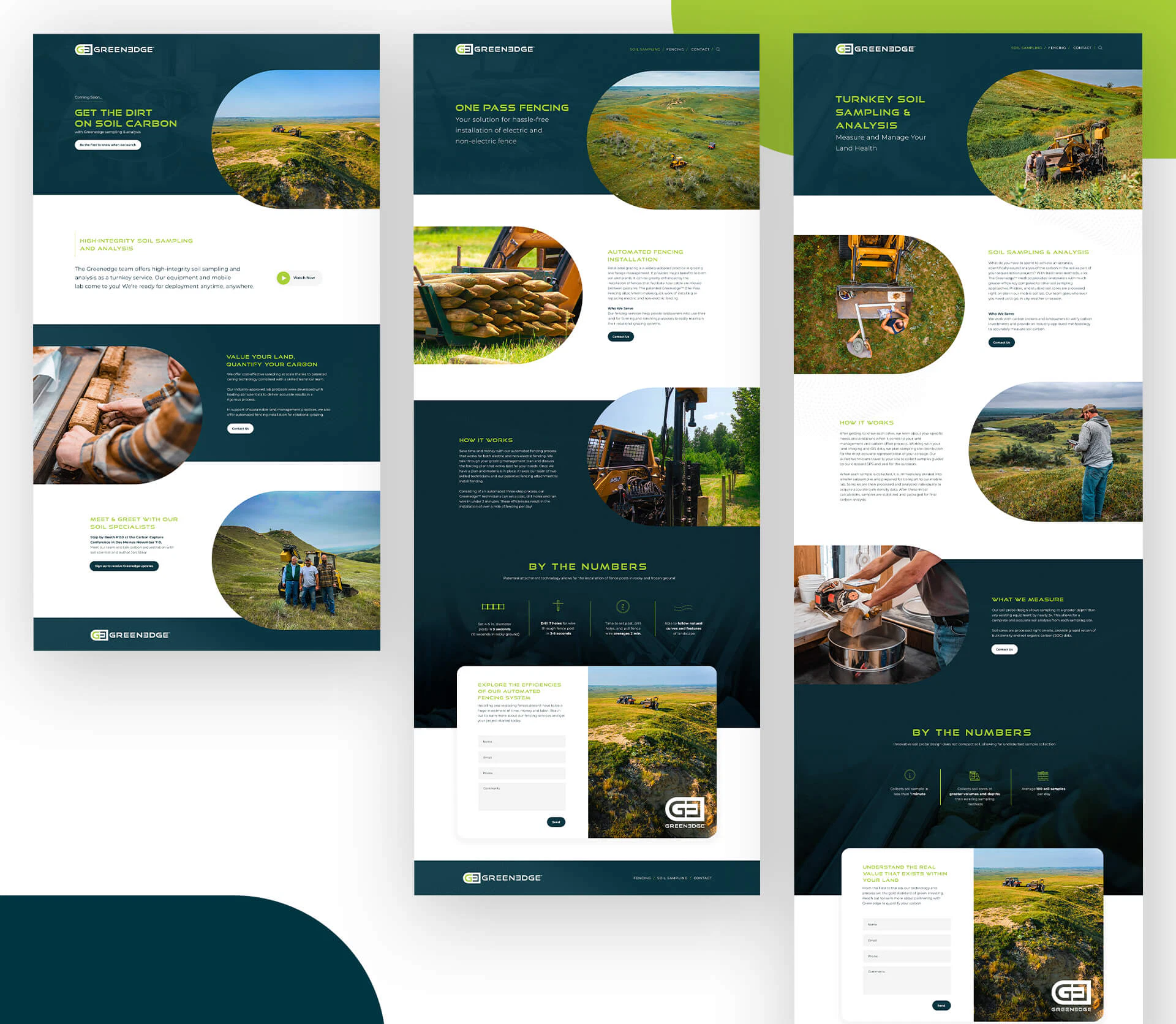 Greenedge Carbon Soil Sampling Web Design