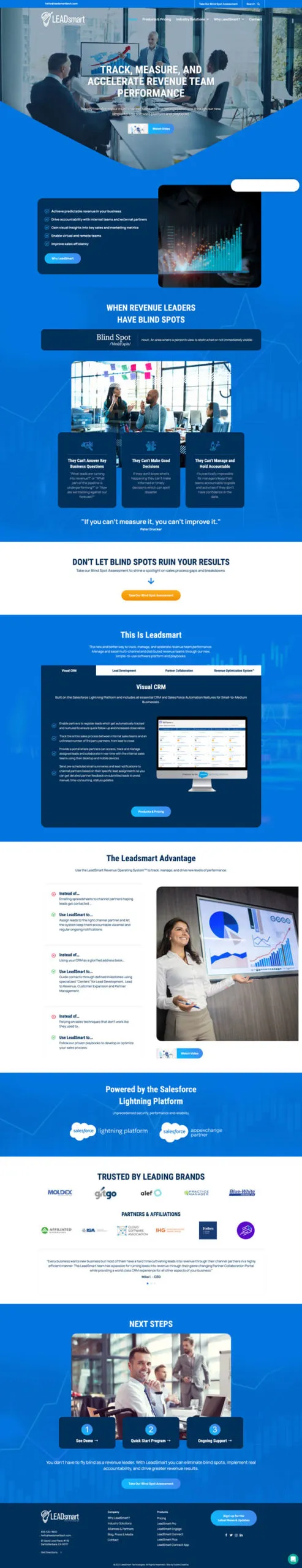 LeadSmart Technologies website redesign