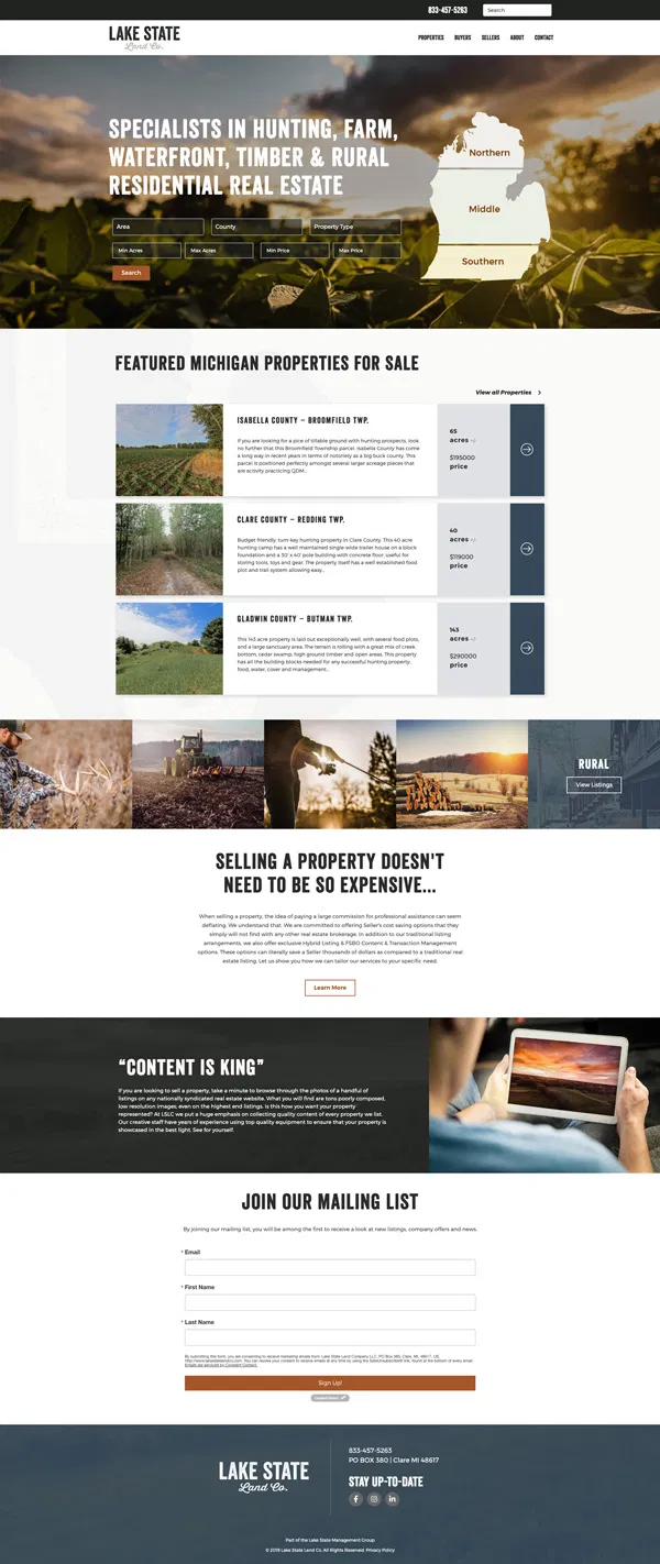 Lake State Outdoor branding