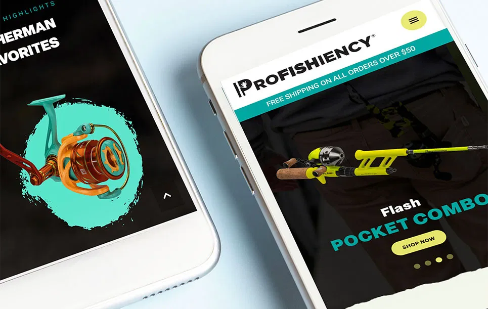 profishiency fishing rod website mobile