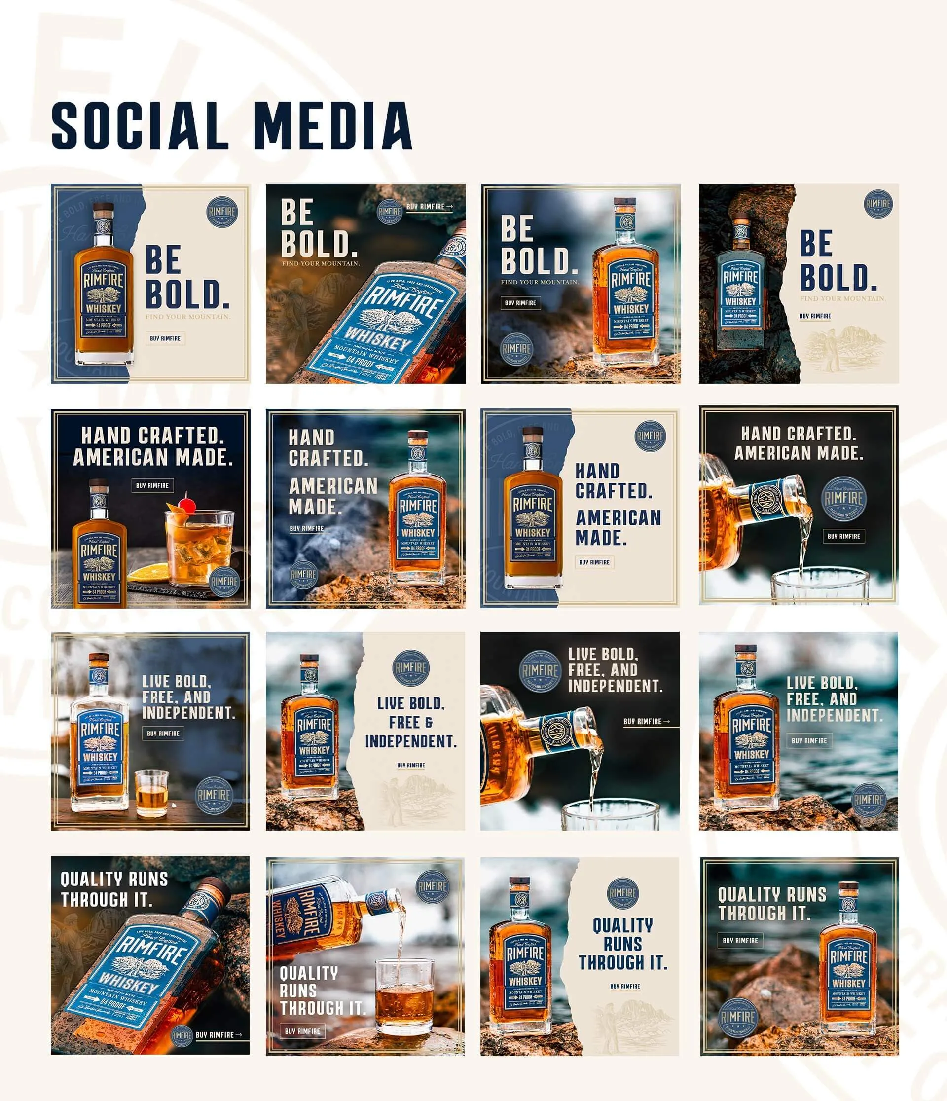 social media advertising rimfire whiskey